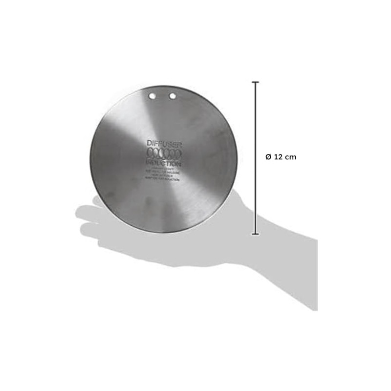 Ilsa universal adaptor plate induction 12 cm round with handle.