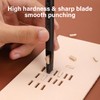 WUTA Rectangle Leather Hole Punch, High Carbon Steel Punching Tool,