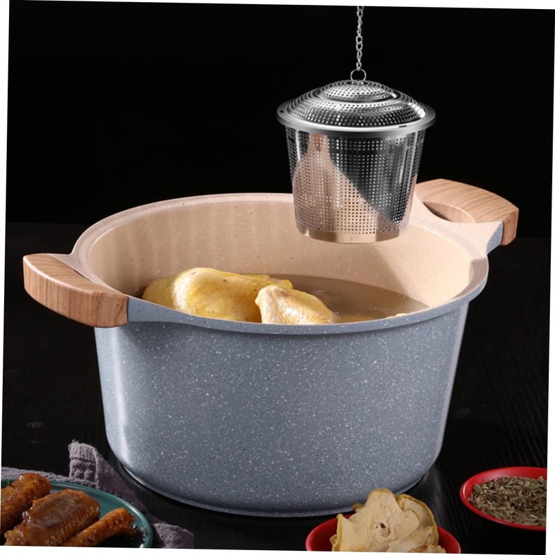 CAXUSD Stainless Steel Tea Strainer Ball Large Mesh Filter for