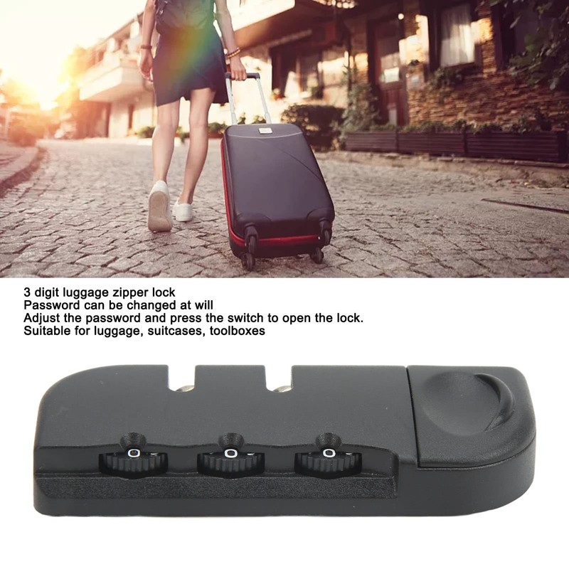 KIMISS Suitcase Security Lock Luggage Fixed Lock Plastic, Zinc Alloy