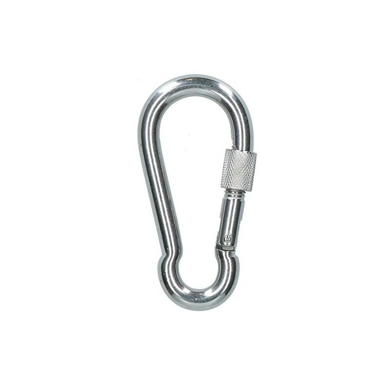 Carabina Carbine Hook with Screw Gate 10mm MARINE GRADE Stainless