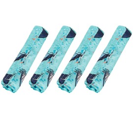 4 Pack Satin Mask Strap Covers, Face Cushion Cover for Strap Headgear, Universal and Reusable Comfort Pads, C Papa Accessories & Supplies Mask Cover Headgear Pads for Reducing Red Marks (Shark)