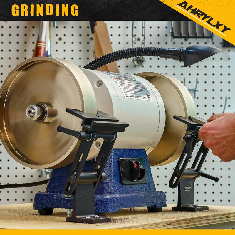 AHRYLXY 6" CBN Grinding Wheel, 1" Wide x 1/2" Arbor,