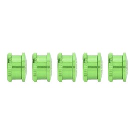 Crank Bolts Aluminum Alloy Crankset Single Chainring Bolts and Nuts for Single Dental Plate(Green)
