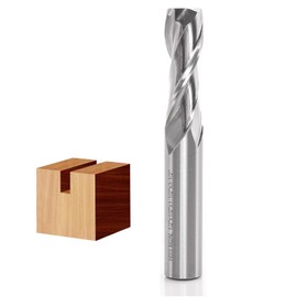 Sinoprotools Up-Cut Spiral Router Bit 1/2-Inch Shank, M2 High Speed Steel HSS CNC Spiral Router Bits, 1/2" Cut Dia, 1-1/2" Cutting Length, for Wood Engraving Grooving