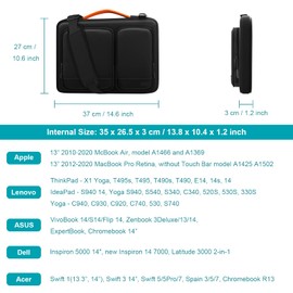 Alfheim 14-14.2 inch Laptop Case Sleeve, Waterproof Shock-Resistant Lightweight Shoulder Bag, Notebook Briefcase Compatible with Macbook Pro 14 inch