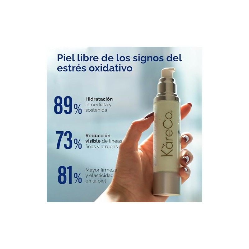 Kareco Nourish Crema Hidratante Facial Resveratrol Acido Hialuronico Hidrata Profundamente
