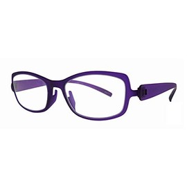 老眼鏡 byn バイエヌ スナップグラスプラス ブルーライトカット おしゃれ 老眼鏡に見えない 男性用 女性用 ウェリントンタイプ マットパープル +1.00