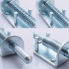 KAIISSA Spring Latch Door Bolt Bolt Galvanised Steel with Suspension