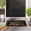 JiXianJu Funny Outdoor Doormat Welcome Hope You Like Pitbulls Entry