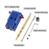 Pocket Hole Drilling Jig Kit Woodworking Oblique Drill Guide Set