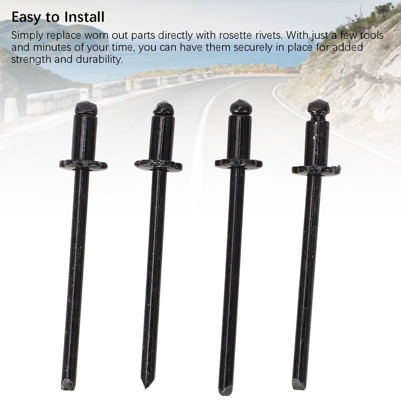 4PCS Aluminum Rosette Rivets High Strength Rustproof Long Lasting Replacement