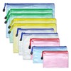 Pack of 10 Zip Bags, Document Bag, Zip Mesh Document