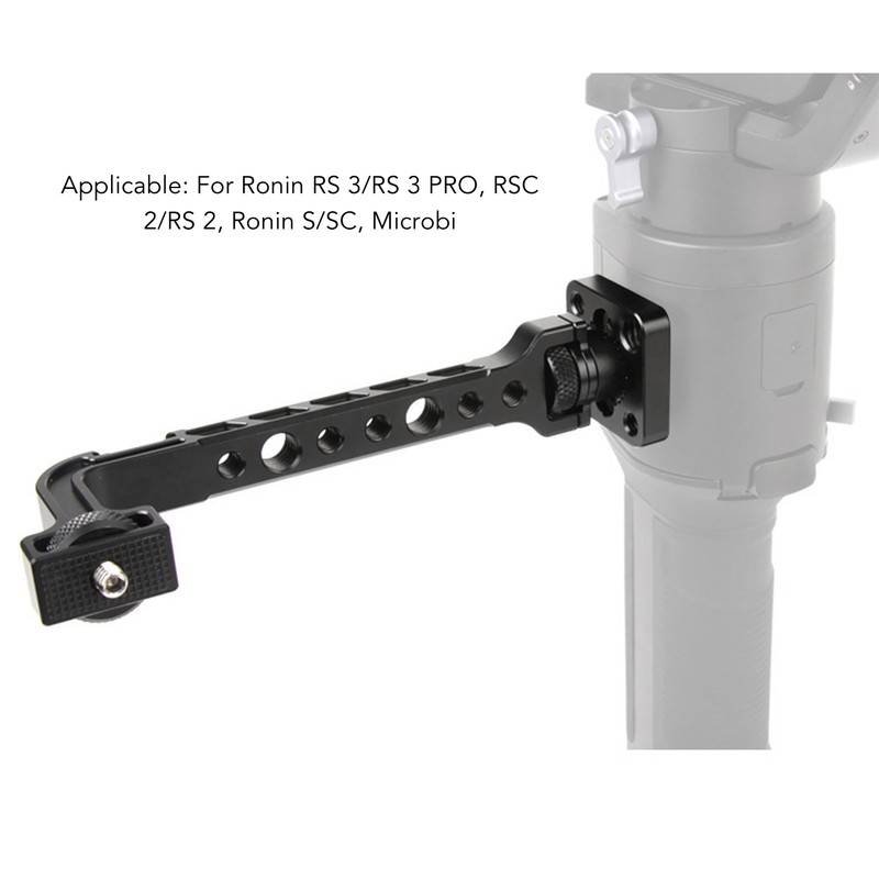 Monitor Mount Extenstion 360 Degree Rotation Cold Shoe Plate Extension