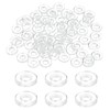 uxcell 150 Pcs M2 PVC Flat Washers Clear Plain Washer