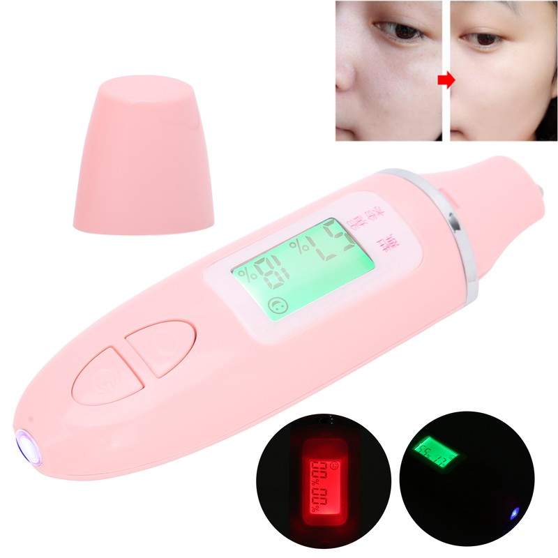 Multifunctional Skin Moisture Tester LCD Display Facial Skin Water Oil