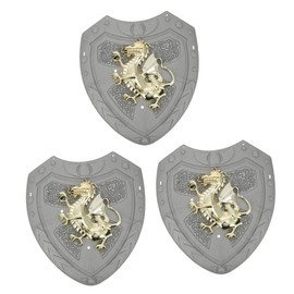 Toyvian Cosplay Shield 3pcs Shield Toy Pretend Toys Knight Toys Toy for Boy Pretend Play Shield Toy Knights Shield Medieval Shield Children Shield Cosplay Warrior Shield Toy Silver Child