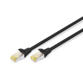 Digitus 0.5 m Cat6 a S/FTP 0.5 M CAT6 A S/FTP (S-STP) Black
