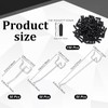 twinklemon 150PCS Pegboard Hooks 2/4/6 Inch Peg Board Organizer Accessories