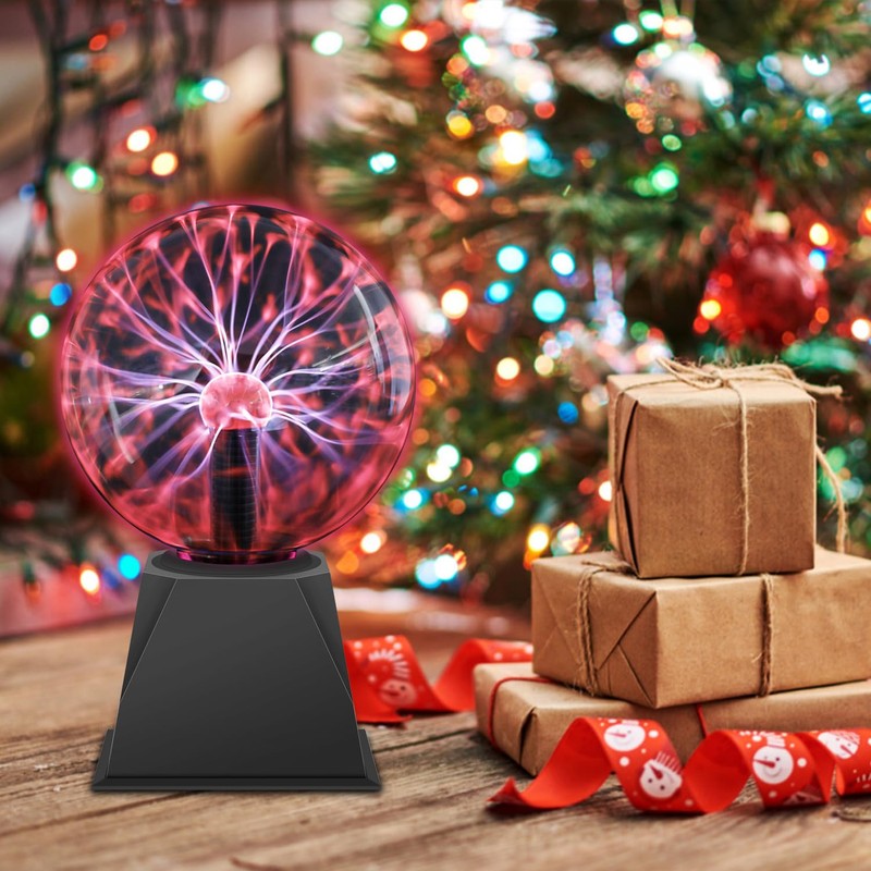 Comely 6 Inch Magic Plasma Lamp, Red Light Plasma Ball