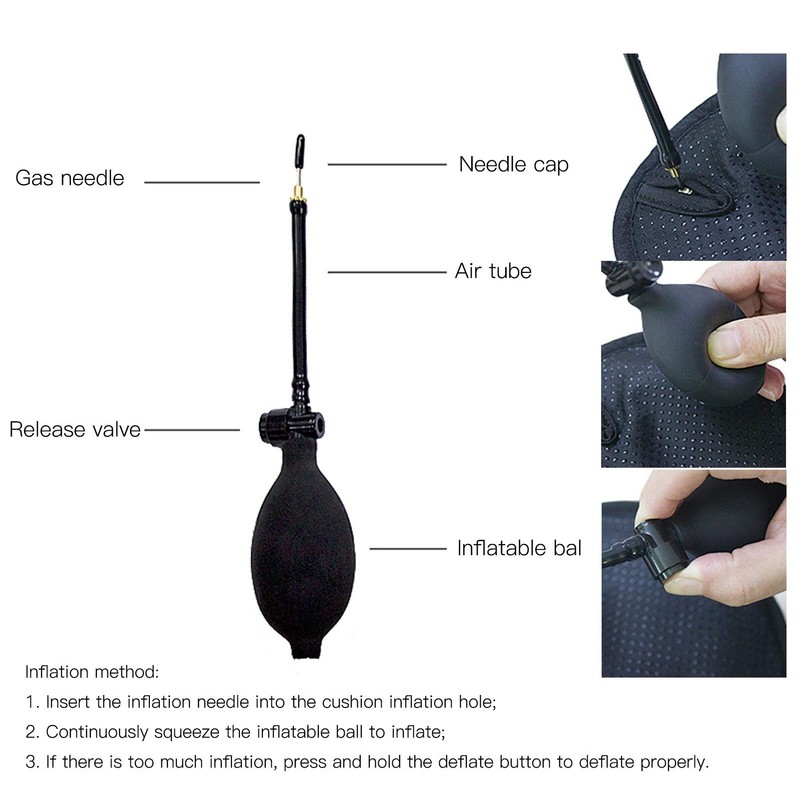 Bicycle Seat Cushion | JFT Shock‑Absorption Inflatable Saddle Cover |