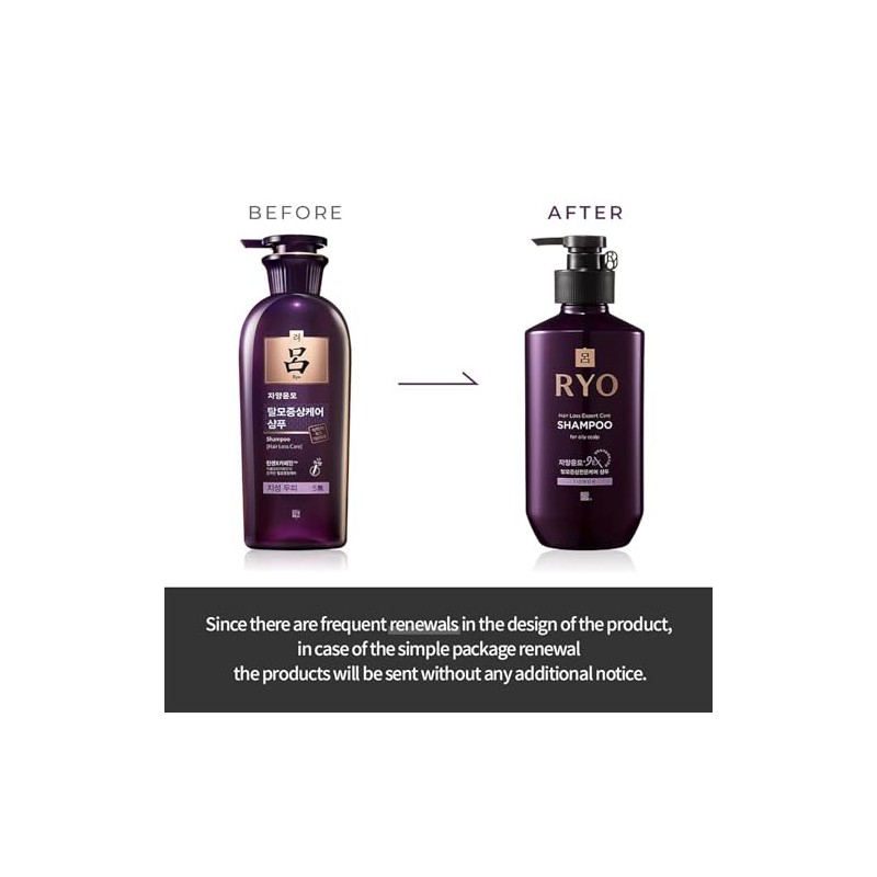 Ryo Anti-Hair Loss Shampoo (For Oily Scalp) 400ml
