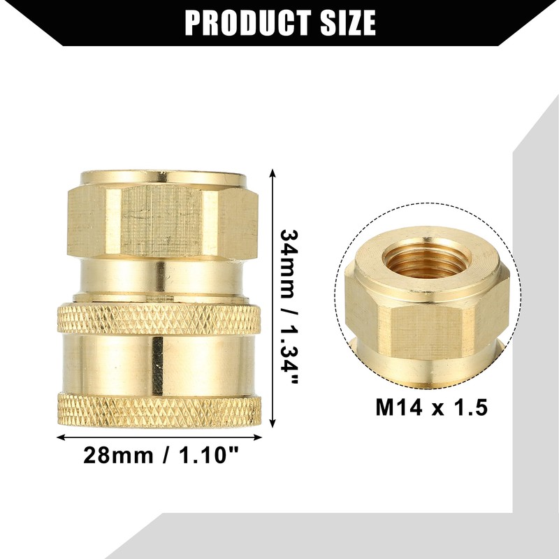 Hihaha Pressure Washer Coupler/Outer Washer Gun Adapter Universal for Car/Durable