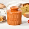French Butter Crock for Counter with Water Seal, Ceramic French