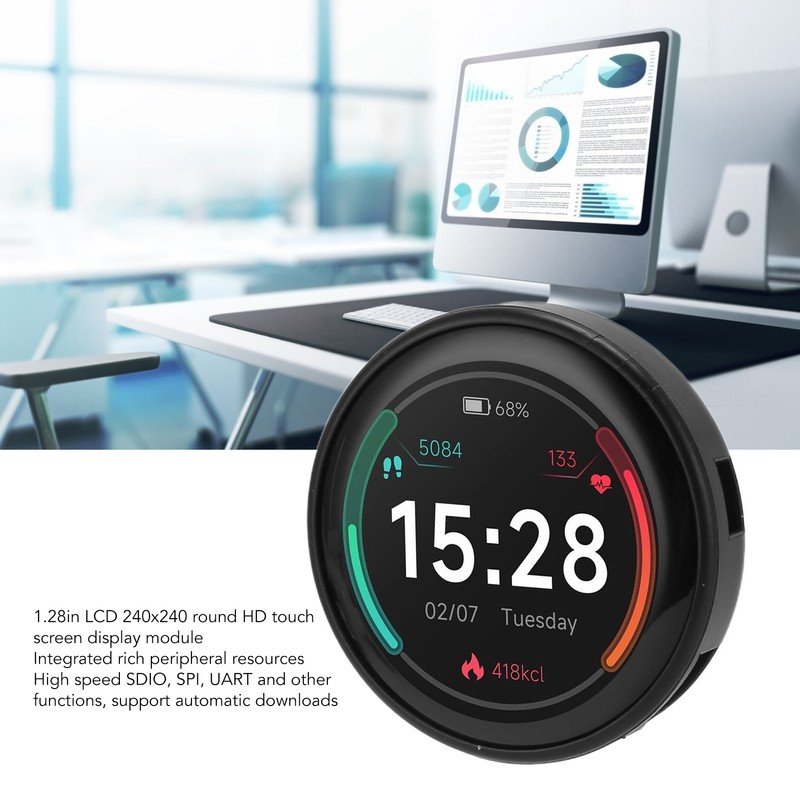 ESP32 1.28inch Round Touch LCD WIFI Bluetooth Development Board 240x240