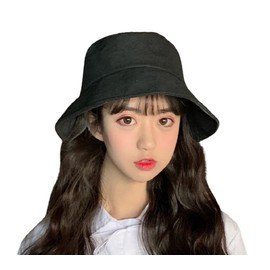 Ao Bucket Hat, Women's Hat, UV Protection, Sun Protection, Anti-UV, Heatstroke Prevention, Ribbon, Cute, Black