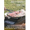 camping moon BBQ Grill Pan Dia 12.8-inch Round Griddle 3-Ply
