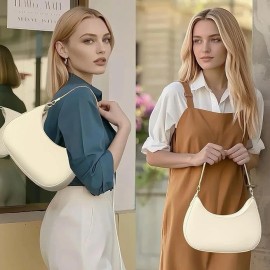 RIVERICH Shoulder Bag for Women PU Crossbody Bags Clutch Purse with Adjustable Strap