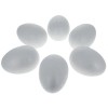 BESTPYSANKY Set of 6 White Foam Eggs 2.3 Inches