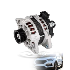 37300-2G061 New Alternator 150Amp Compatible With 2015-2018 Hyundai Sonata 2.0L 2.4L; 2017-2018 Santa Fe 2.0L 2.4L; 2016 Kia Optima Sorento 2.0L 2.4L Replace#104211-8790