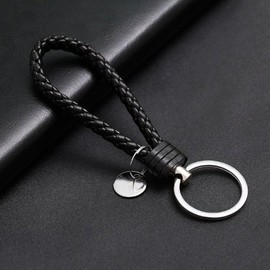 PU Twisted Strap Keychain (Solid Color) / PU꼬임 스트랩 열쇠고리(단색)