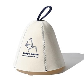 Tokyosauna Sauna Hat, Sauna Goods, Men's and Women's, Large Size, Machine Washable, with Waterproof Case, L