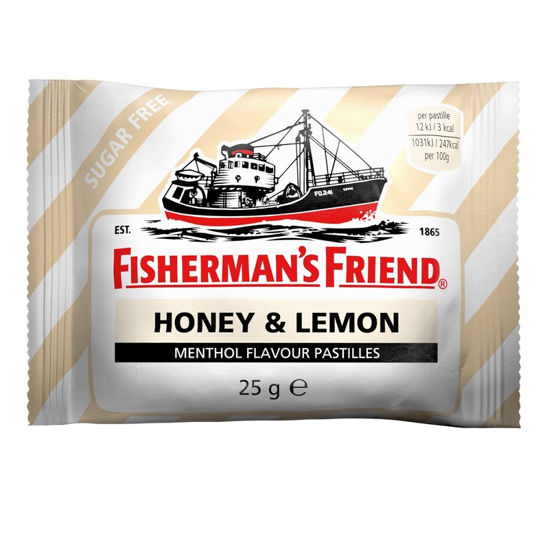 Fisherman’s Friend Honey & Lemon Lozenges, Sugar Free Extra Strong