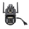 Smart Outdoor Camera 4MP Wireless Three Lens Remote Monitor Auto