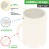 CUSINIUM 6 Oz Ivory Powder Sugar Shaker With Handle -