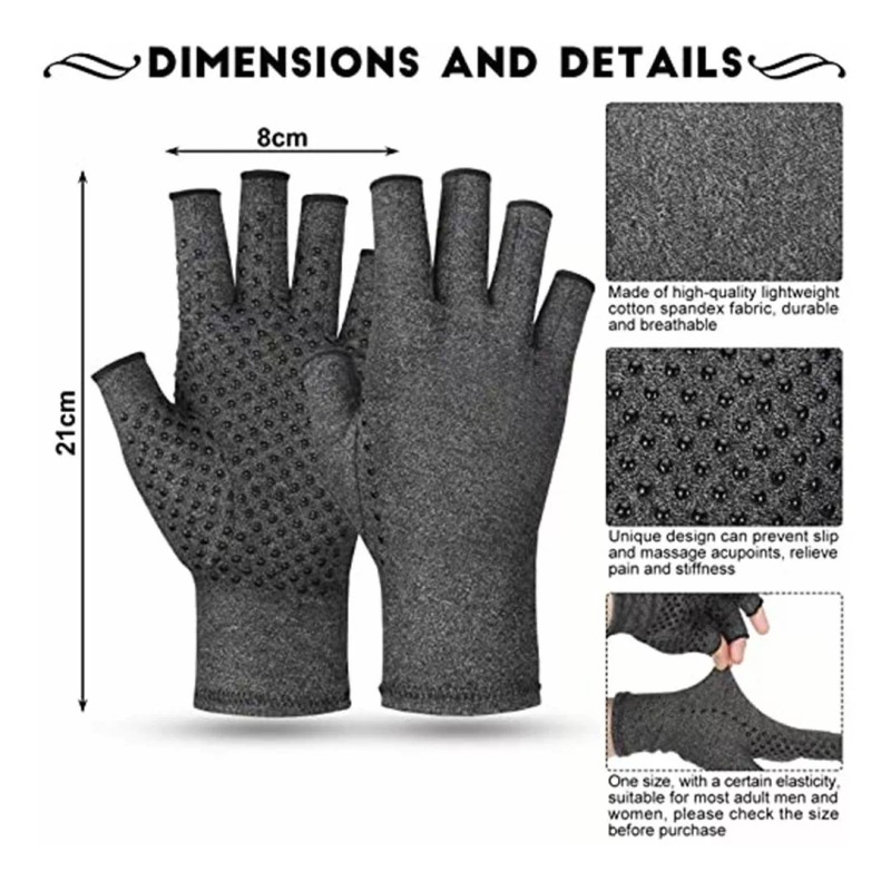 KW Guantes Artritis Reumatoide Térmicos Compresión Alivia Dolor