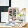 Marbrasse Mesh Desk Organiser,Stationary Organiser,Multifunctional Pen Holder,Desktop Storage and Drawer
