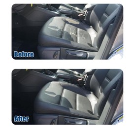 AOUTTUOA 2PCS Driver & Passenger Side Bottom Perforated Black Leather Seat Covers Compatible with Volkswagen Jetta 2011 2012 2013 2014 2015 2016 2017 2018