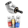 QWORK® 105° Angle Wrench Attachment Adapter, Angle Attachment for Cordless