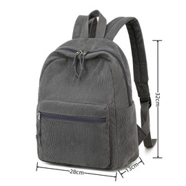 LOIDOU Damen kleiner Rucksack, Mädchen kleine Stadt Rucksack, lässige Cord Tagesrucksäcke, Mini Geldbörse für Schule, Arbeit, Reisen, Einkaufen