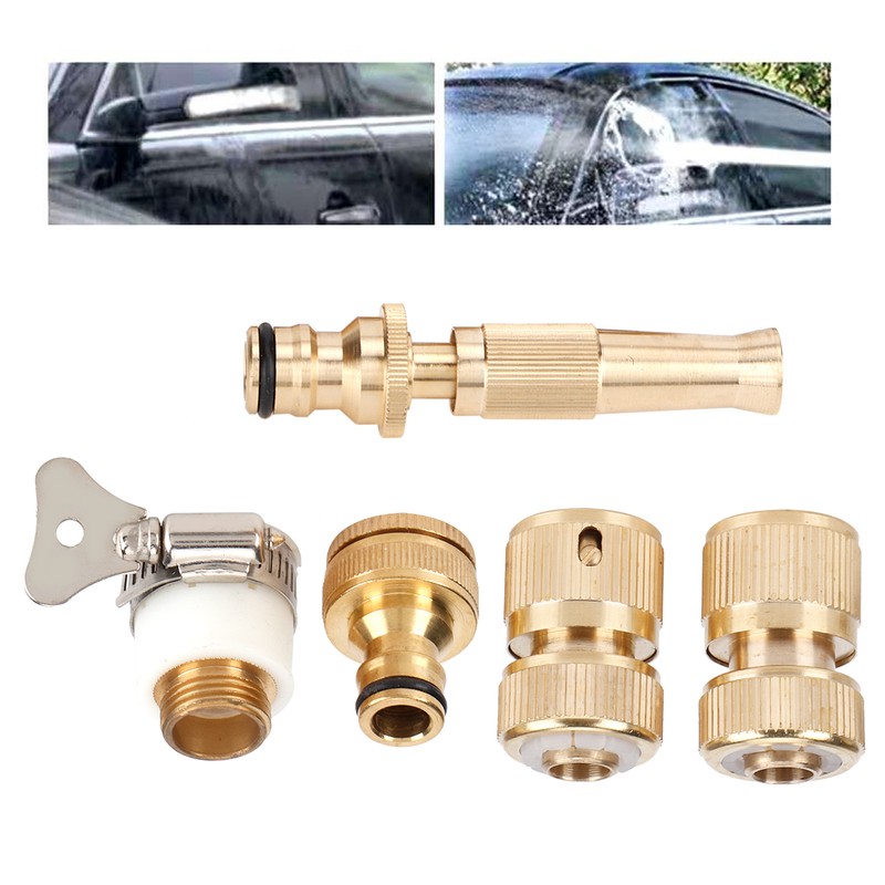 Hose Quick Connector Nipple Nozzle Water Sprayer Kit Garden Watering