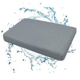 Shower Seat Cushion, Shower Chair Cushion for Transfer Benches in Bathtub, Cushion for Sauna, 3D Mesh Pad with Hook, Slip-Resistant, Design for Elderly, Senior, Handicap Disabled