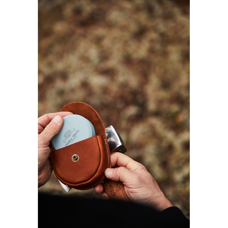 1844 Helko Werk Germany Leather Pouch for Sharpening Stone -