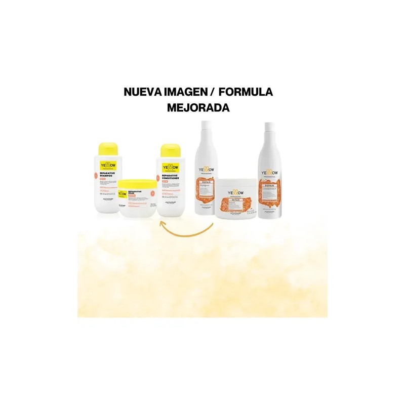 Kit Yellow Repair Shampoo Mascarilla 500ml Cu