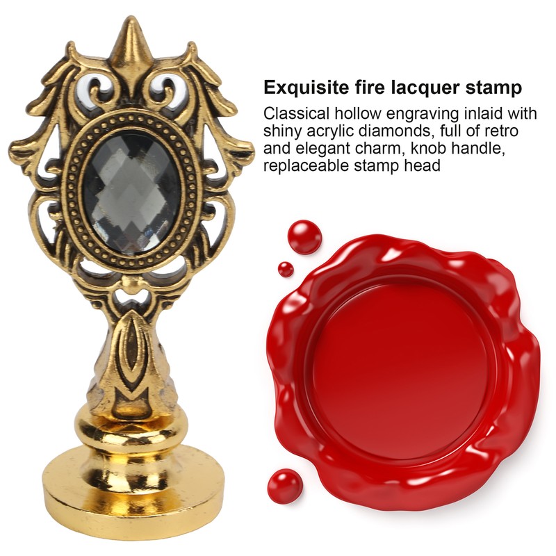 Feather Pen Business Fire Lacquer Stamp European Retro Style Sprinkled