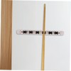 KOMBIUDA 6 Slot Wall Mounted Pool Rack Solid Wood Billiard